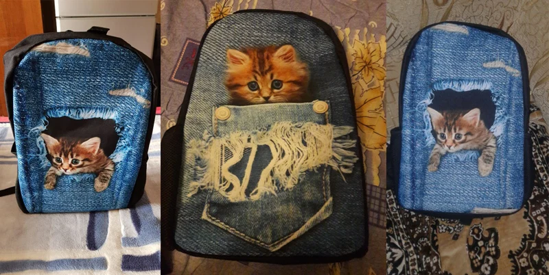 INSTANTÂNEOS 3D Lobo Mochila para a juventude