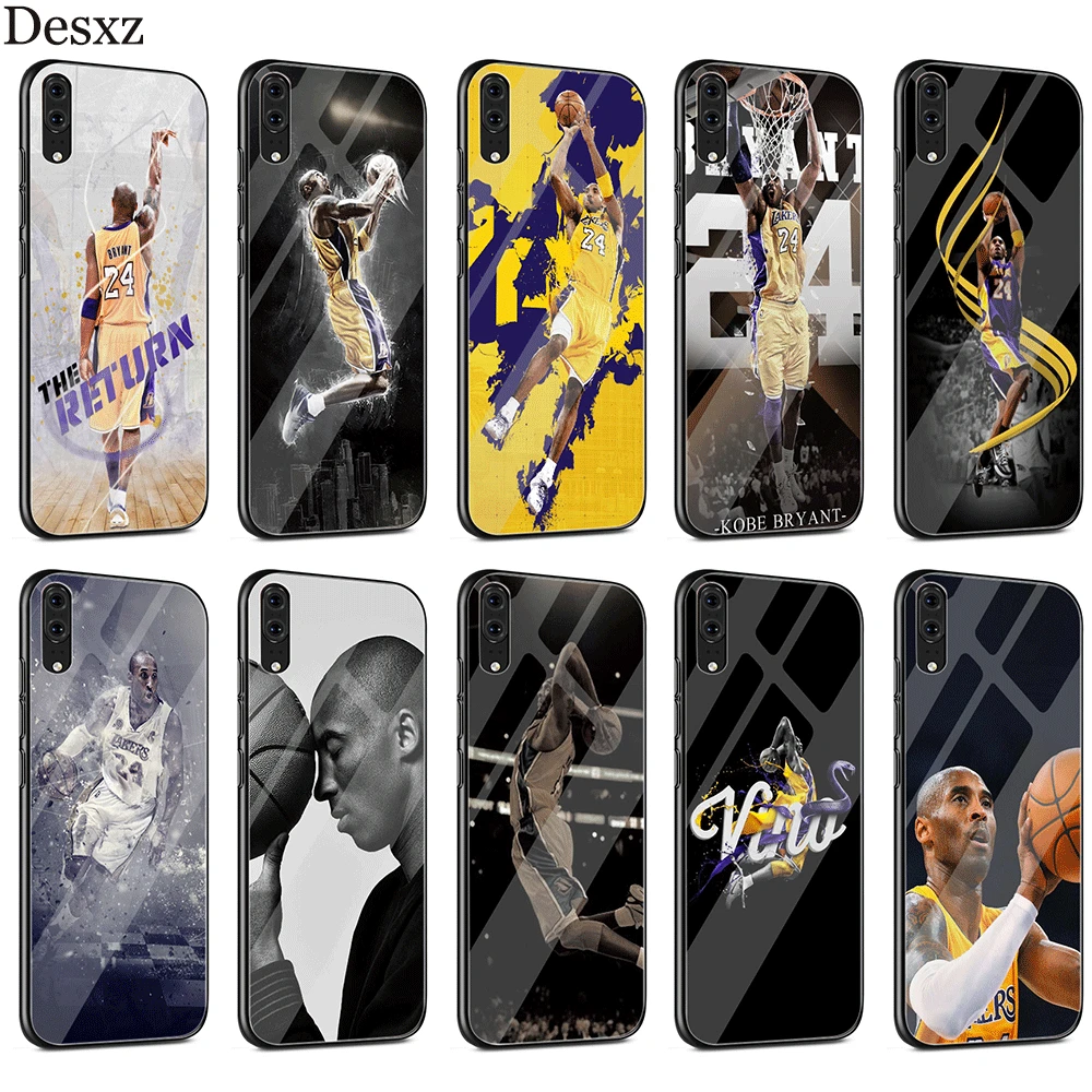 

Dear Basketball Kobe Bryant Case Glass For Huawei P30 P10 P20 Pro P Smart Mate 10 20 Lite Pro Y6 Y9 Honor 7A 8X 9 10 Cover