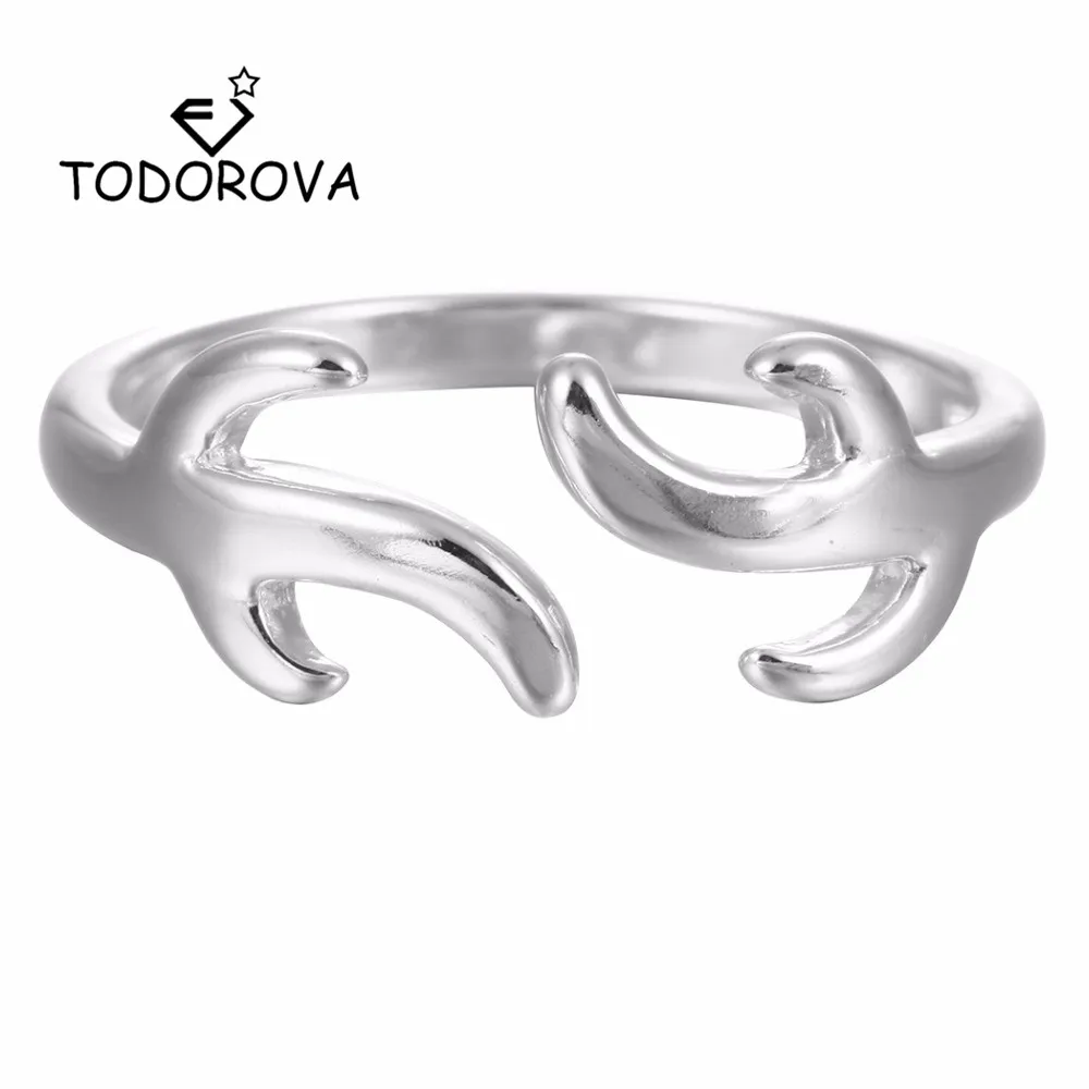 

Todorova Silver Tree Branches Opening Rings for Women Fashion Jewelry Engagement Rings Boho Twig Cuff Rings Female Wedding Rings
