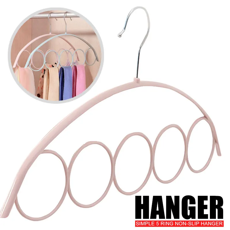 

41X22X1 cm Plastic Belt Racks Clothes Device Home Practical Holder Scarf Belt 5-Hole Scarf Rack Convenient Tools Hook 3 Colors