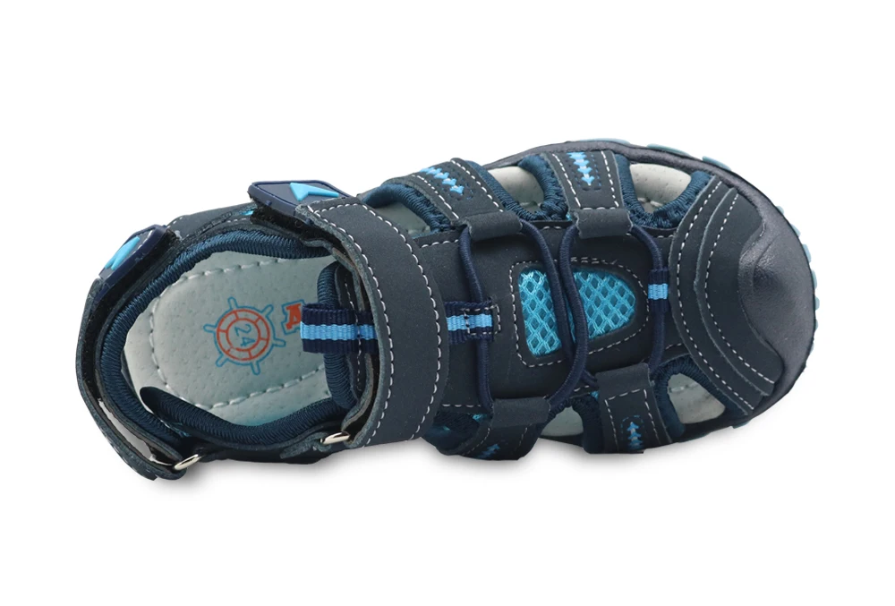 Apakowa/Новая Брендовая детская летняя обувь сандалии для мальчиков детские ортопедические арки поддержки спортивные сандалии с закрытым носком для мальчиков размер 21-32