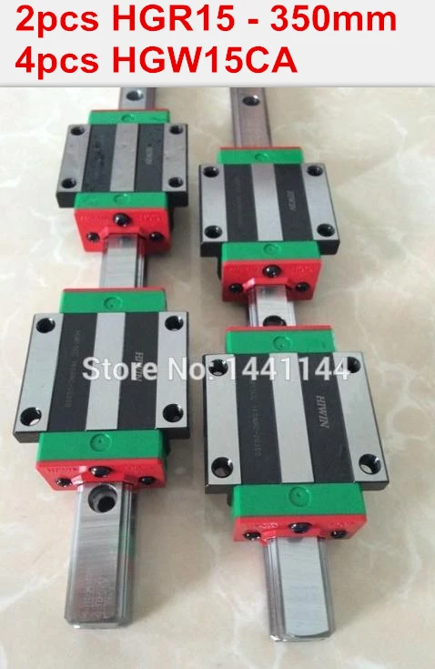 HGR15 HIWIN linear rail: 2pcs 100% original HIWIN rail HGR15 - 350mm rail + 4pcs HGW15CA blocks for cnc router HGR15 HIWIN linear rail: 2pcs 100% original HIWIN rail HGR15 - 350mm rail + 4pcs HGW15CA blocks for cnc router