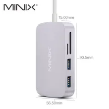 MINIX NEO C-X Type C USB-C Hub HDMI Sortie Avec La Livraison de puissance Pour Charge USB-C Adaptateur Multiport Compatible avec Nouveau MacBook