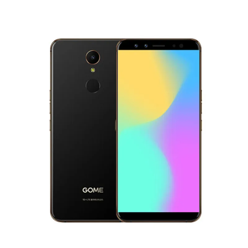 Gome U7 Mini 5,4" 4 Гб 64 Гб распознавание радуги спереди 16.0MP сзади 13.0MP MT6797 Deca Core 2800 мАч отпечаток пальца мобильного телефона - Цвет: Goldblack