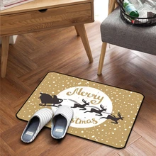 Современный стиль, с рождественским принтом, ковры, противоскользящие, для гостиной, спальни, украшения, напольный коврик, напольные коврики, коврики для передней двери