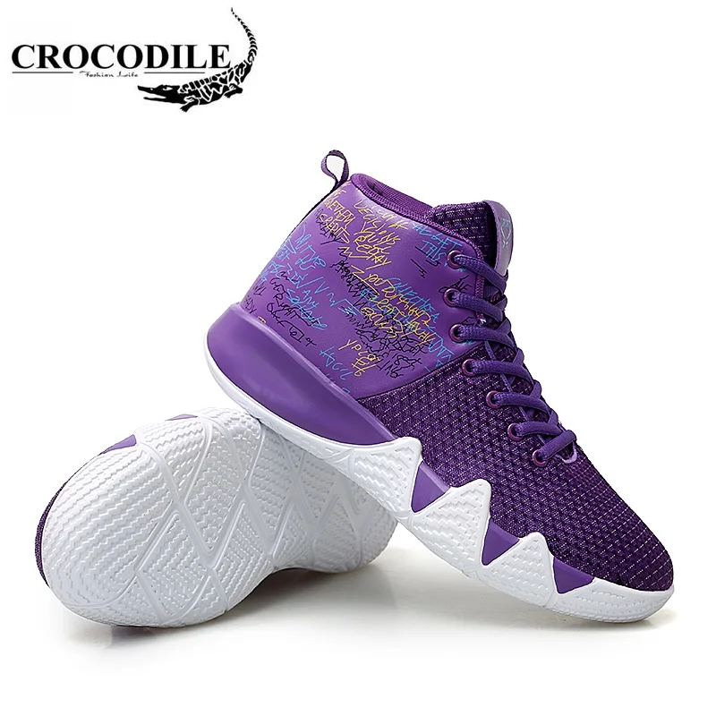 

2019 New Man High-top Basketball Shoes Men's Anti-skid Breathable Outdoor Training Sports Cushioning Light Basketball Sneakers