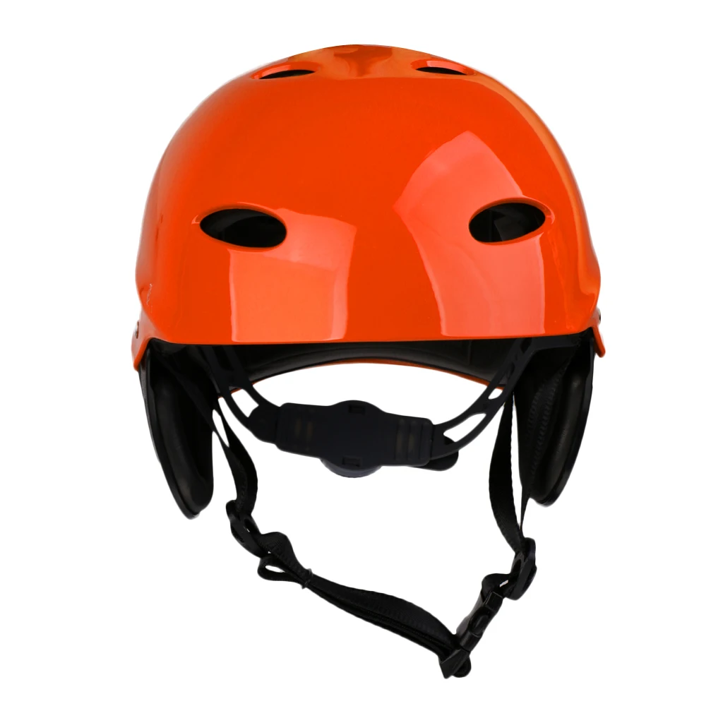 Perfeclan Lightweight Vented Water Sports Safety Helmet Kayak Canoe Boat Surf Hard Cap with Ear Protective Pads CE Certified