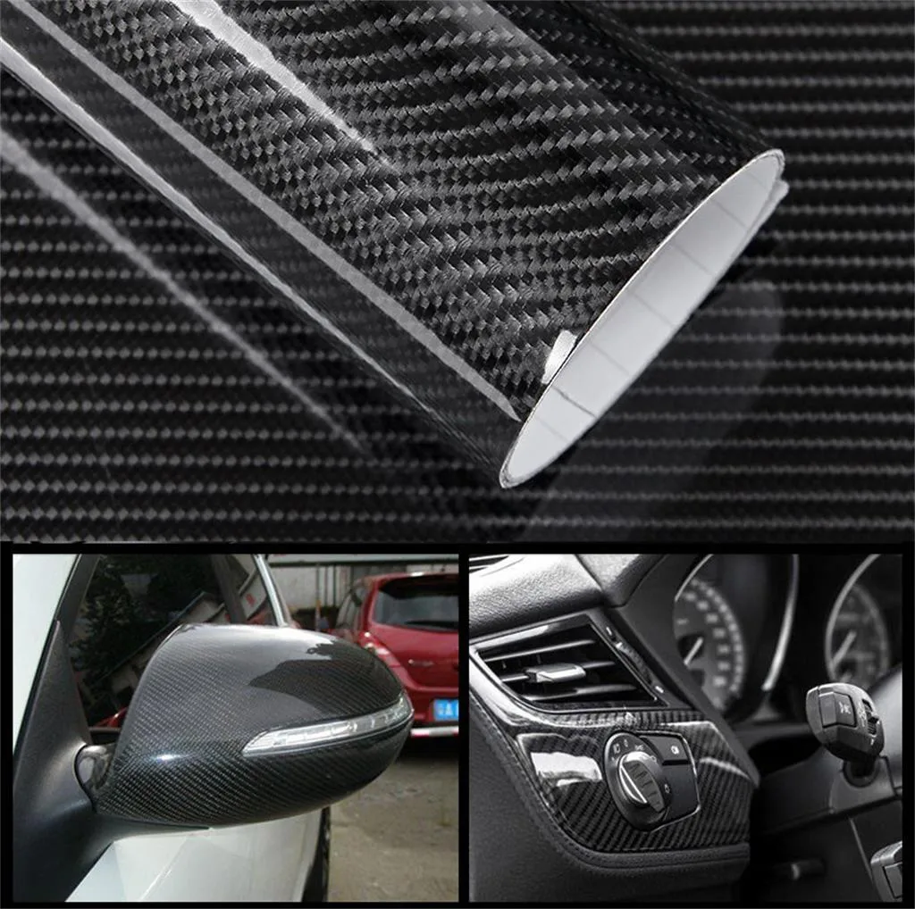 20cmx152cm 6d Carbon Fiber Vinyl Wrap Sheet Roll Film Car Stickers And Decals Motorcycle Car Styling Accessories Body Film - AliExpress