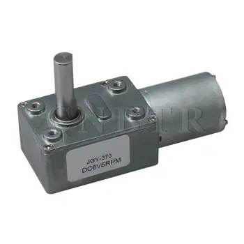 

CNBTR DC 6V Worm Gear Motor High Reduction 6 RPM for BBQ Drive Replacement