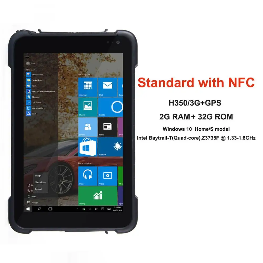 8" Rugged Windows 10 Android Tablet with 1D 2D Bar code Scanner Reader Handheld Industrial Computer PDA Scanner NFC RFID Tablet android scanner Scanners