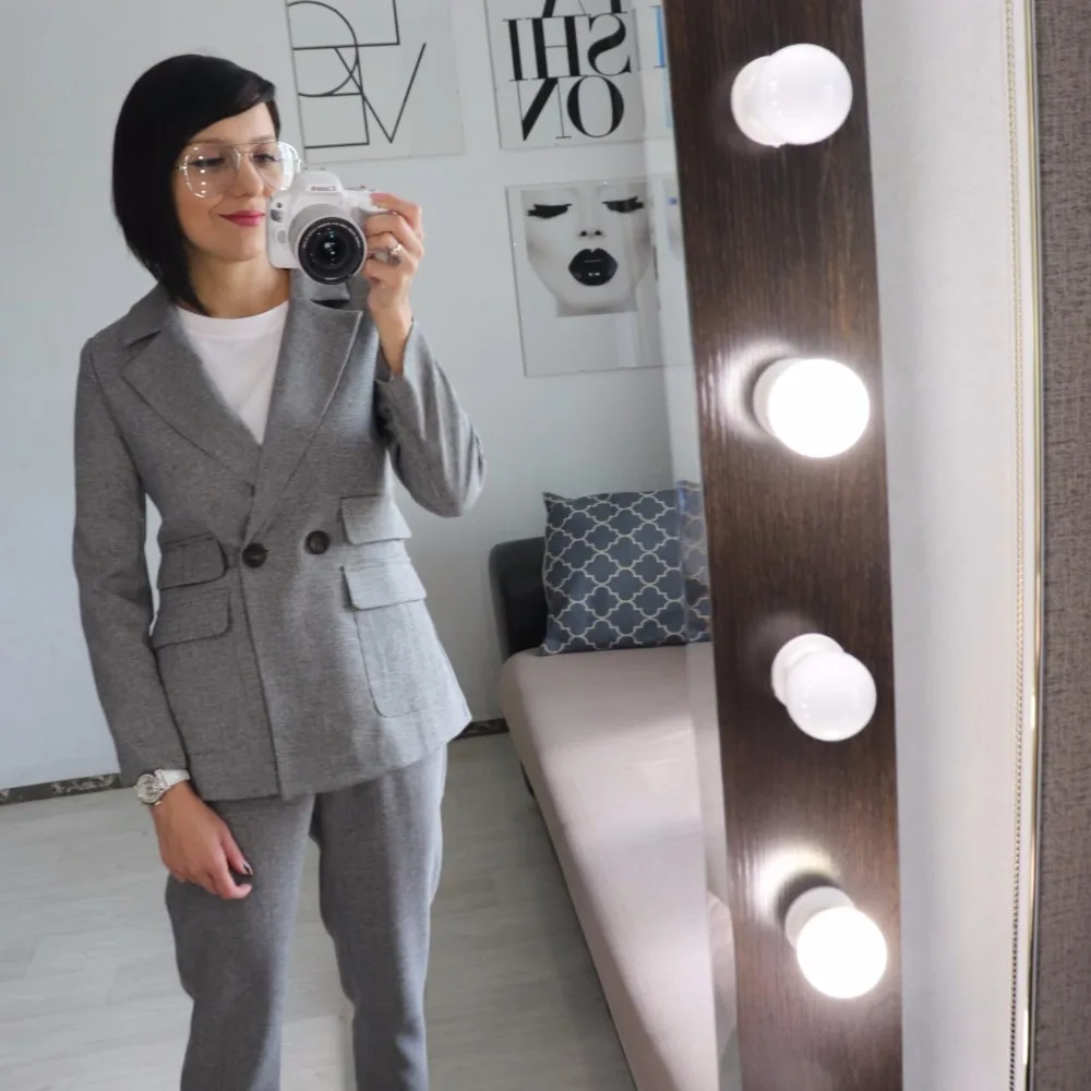 2016 Korean Fashion Leisure All match Significantly Thin Trousers Two Temperament elastic strip pants comfortable female Suit