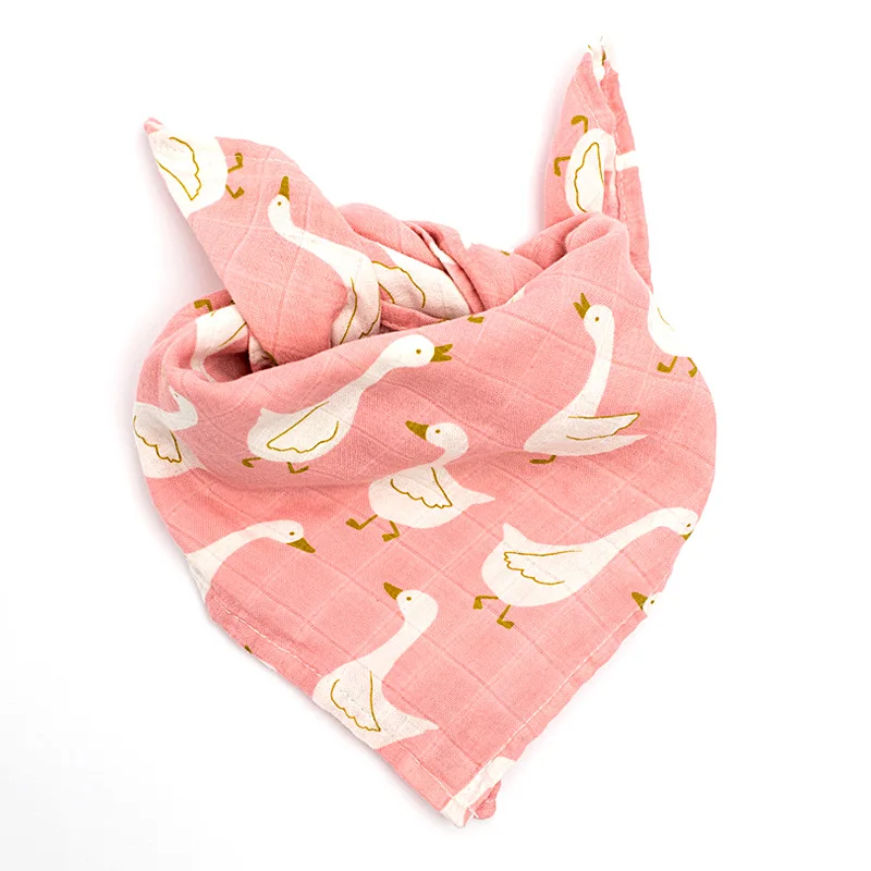 Детские одеяла для новорожденных, супер мягкие банные пеленки для детей, муслиновая ткань из органического хлопка, полотенце для мальчиков и девочек, ежемесячное полотенце - Цвет: Swan