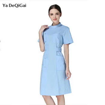 

Hospital Doctor Ladies robe medical Lab Coat Slim Multi colour Nurse Uniform medical gown Overalls Slim medical work clothes new