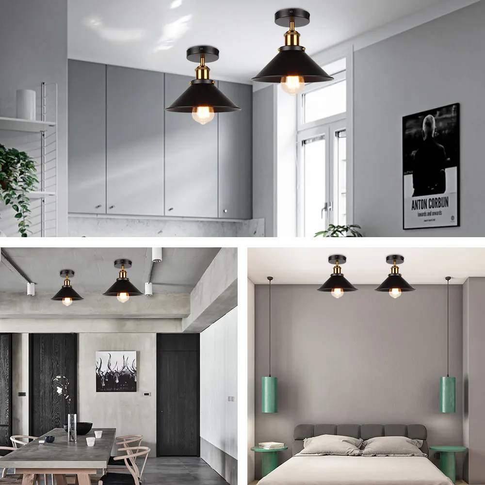  Industrial Ceiling Light Vintage ceiling lamp Adjustable led American country ceiling lamp Home lig - 32815697130