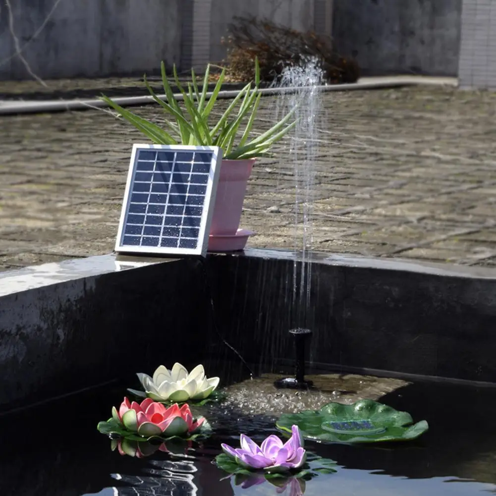

150L/H Outdoor Solar Powered Fountain Pump Kit with Tilting Stand Garden Bird Bath Solar Water Pump for Pond Pool