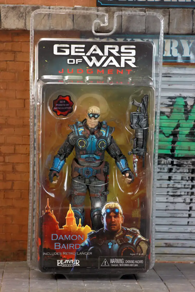 6-INCH ACTION FIGURE DAMON BAIRD GEARS OF WAR JUDGMENT INCLUDES RETRO LANCER