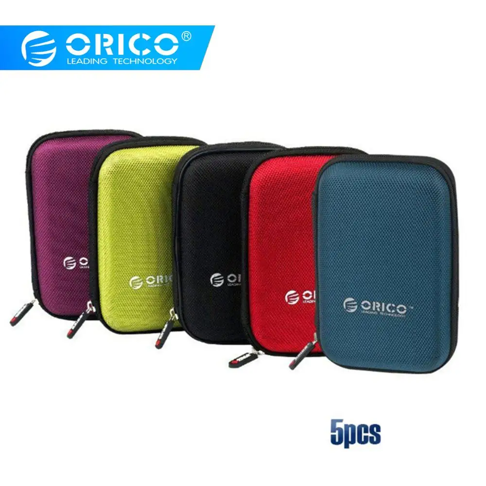 ORICO 5pcs 2.5 Inch Hard Drive Case External Storage hard disk case