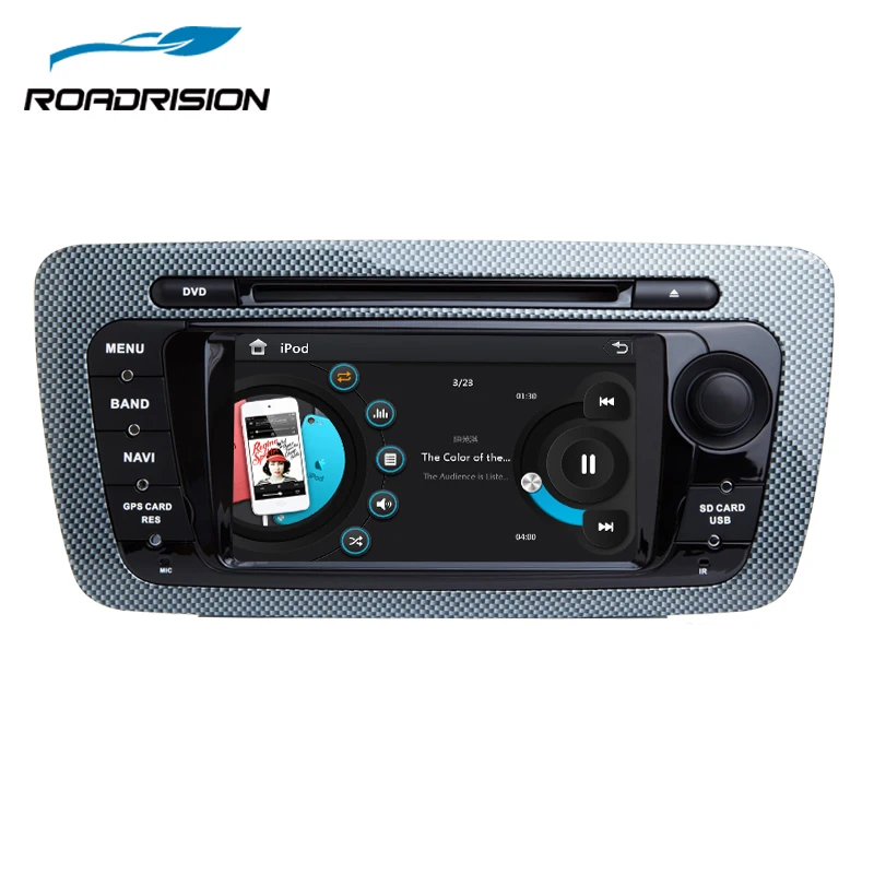 RoadRision 2Din автомобильный dvd плеер для Seat Ibiza 2009 2013 авто радио с GPS навигацией iPod Bluetooth