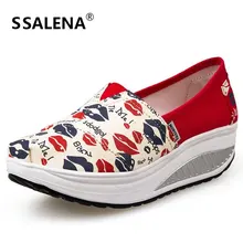 Г., летняя обувь Новые парусиновые туфли на плоской подошве, женская обувь на толстой подошве без застежки Модные женские лоферы,# B1865