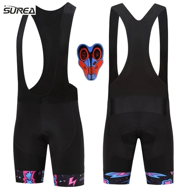 

2018 New Style Bike Bib Shorts/MTB Bicycle Bib Shorts 9D GEL Free shipping lightning Ls28 Colorful Cycling Bib Shorts/Mountain