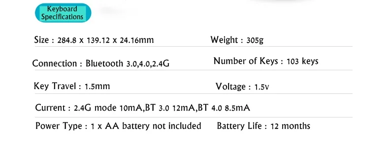 Rapoo 8000 M многомодовый 2,4G+ Bluetooth Портативный беспроводной набор клавиатуры и мыши Bluetooth множественное соединение