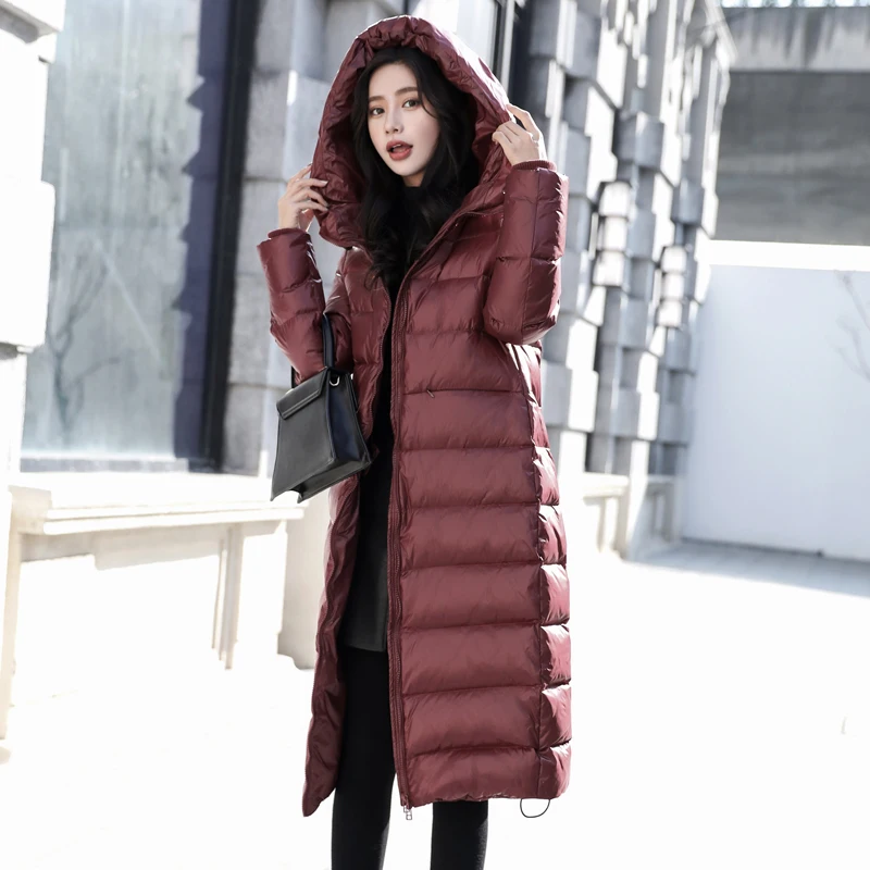 2018 Winter Women's Down Coats 90% White duck down Jackets Women Female Outerwear Warm Thick Down Puffer Jacket Parka branded