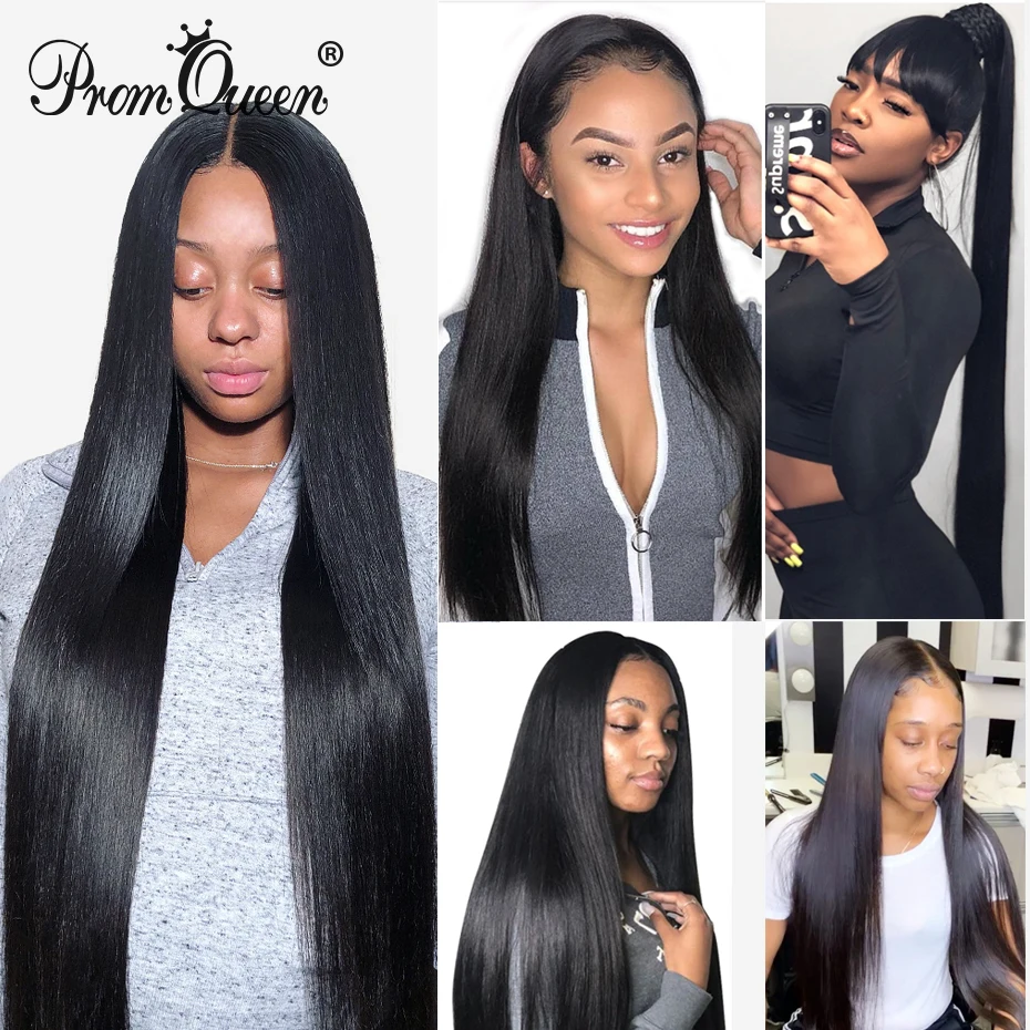 30 Inch 32 34 36 38 Inch 40 Inch Bundles Straight Peruvian Virgin Hair Weave Human Hair Bundles Long Raw Virgin Hair Extensions