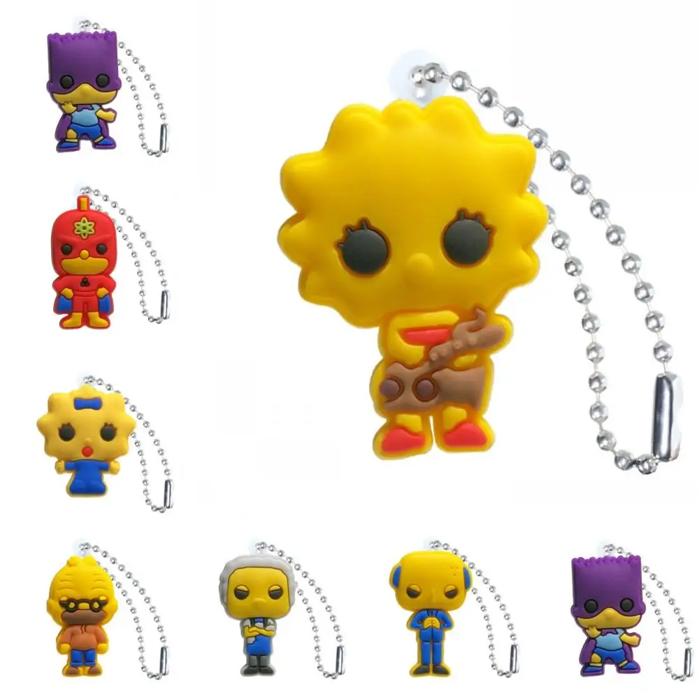 

1pc Family Father and Kids PVC Keychain Cartoon Figure Key Chains Key Ring Key Holder Kid Christmas Gift Fashion Charms Trinkets