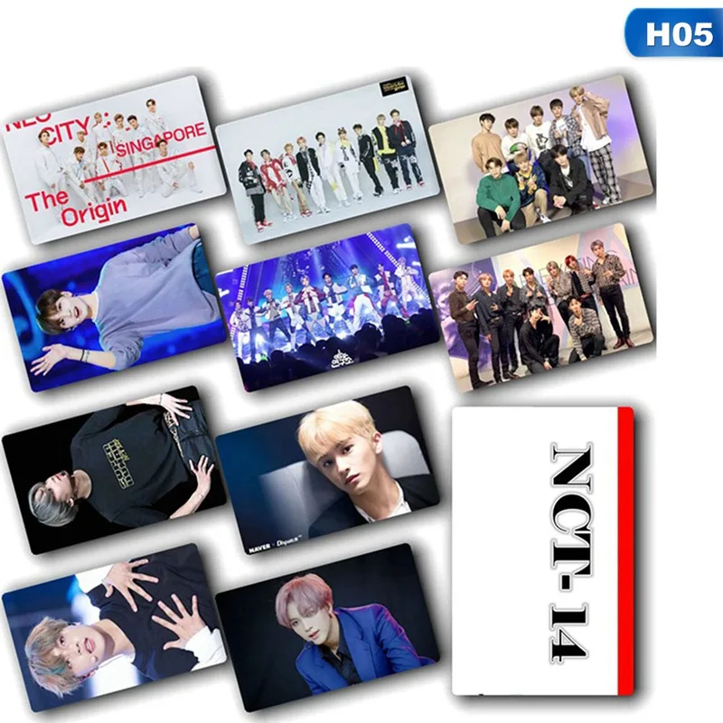 10 шт./компл. K-POP NCT мини открытки в альбом кристалл стиль наклейки самодельные фотокниги бумажные карты - Color: 5