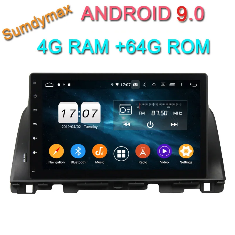 Excellent 10.1" touch screen android 9.0 car dvd multimedia gps navigation for KIA K5 OPTIMA 2015 car aduio octa core 4G RAM 64G ROM 0