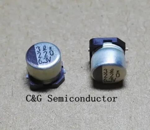 SMD Aluminium Electrolytic Capacitor 50V 22uF 6x5mm