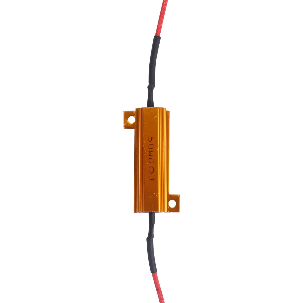 Нагрузочные резисторы 50 Вт 6Ohm Автомобильный светодиодный DRL противотуманный поворот одиночный нагрузочный резистор для фиксации светодиодный фонарь светодиодный сигнальный резистор поворота Автомобильные аксессуары
