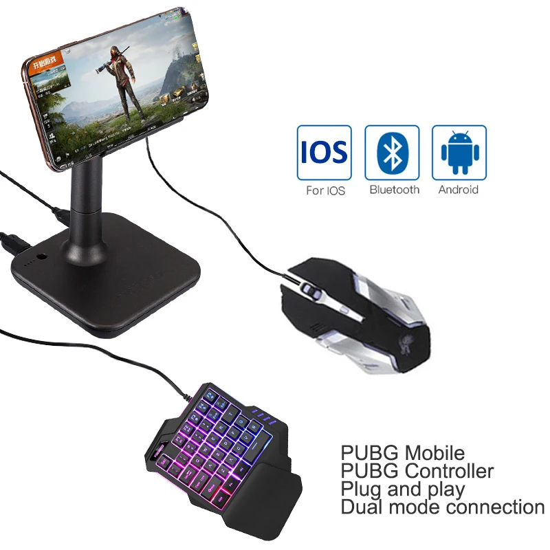 G3 Pubg用ios Pubg携帯android Pcのbluetooth Usbキーボードマウス変換ipadプラグ用スタンドと再生 Gamepads Aliexpress