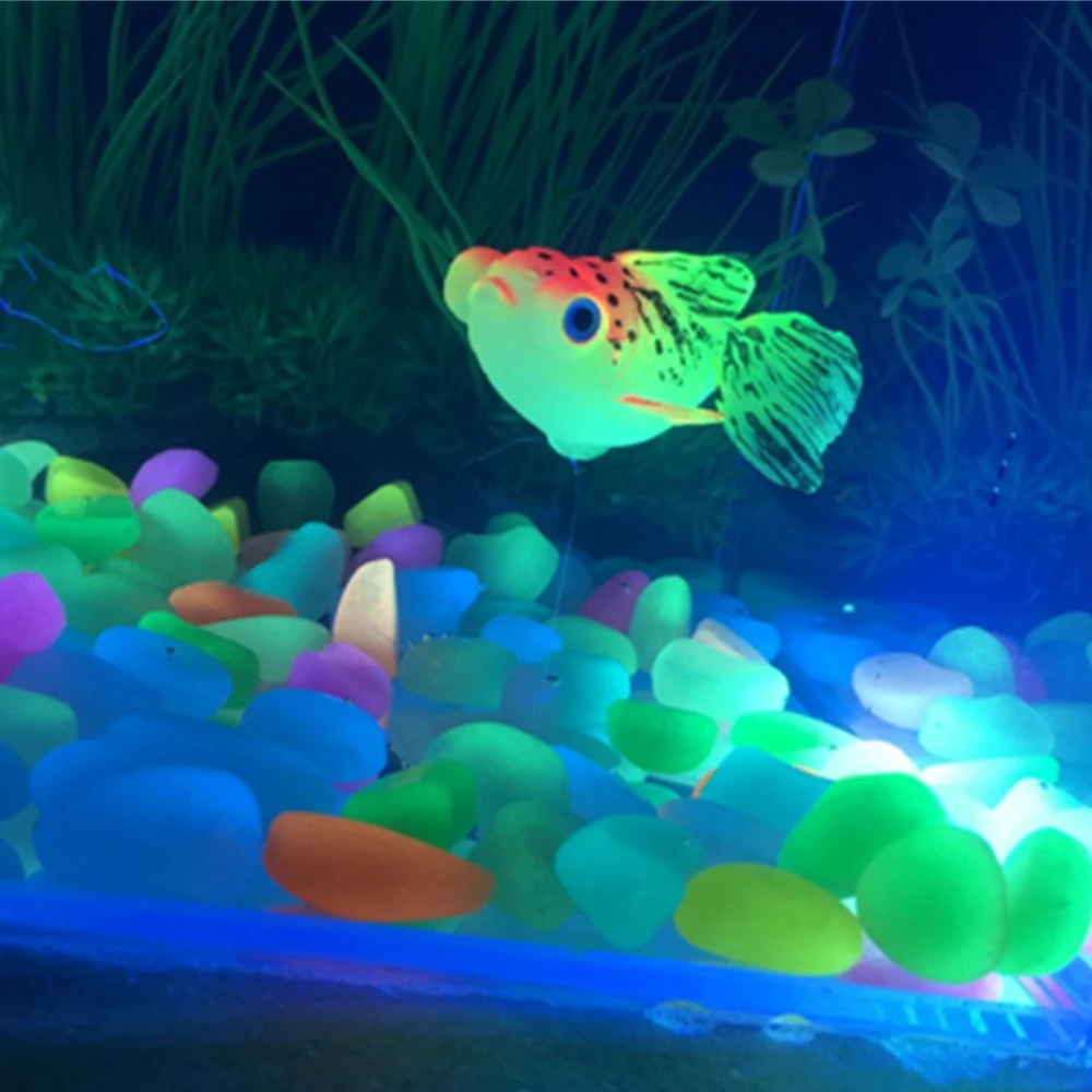 Glow In The Dark Aquarium decoration Goldfish 4 per Pack 3