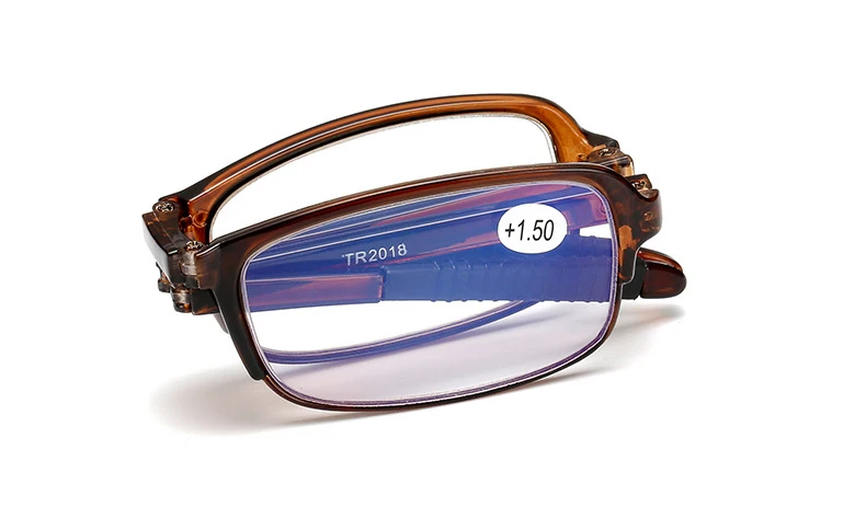 Новые Удобные Складные очки для чтения+ 1,0+ 1,5+ 2,0+ 2,5+ 3,0+ 3,5+ 4,0 очки для дальнозоркости красная маленькая оправа 627