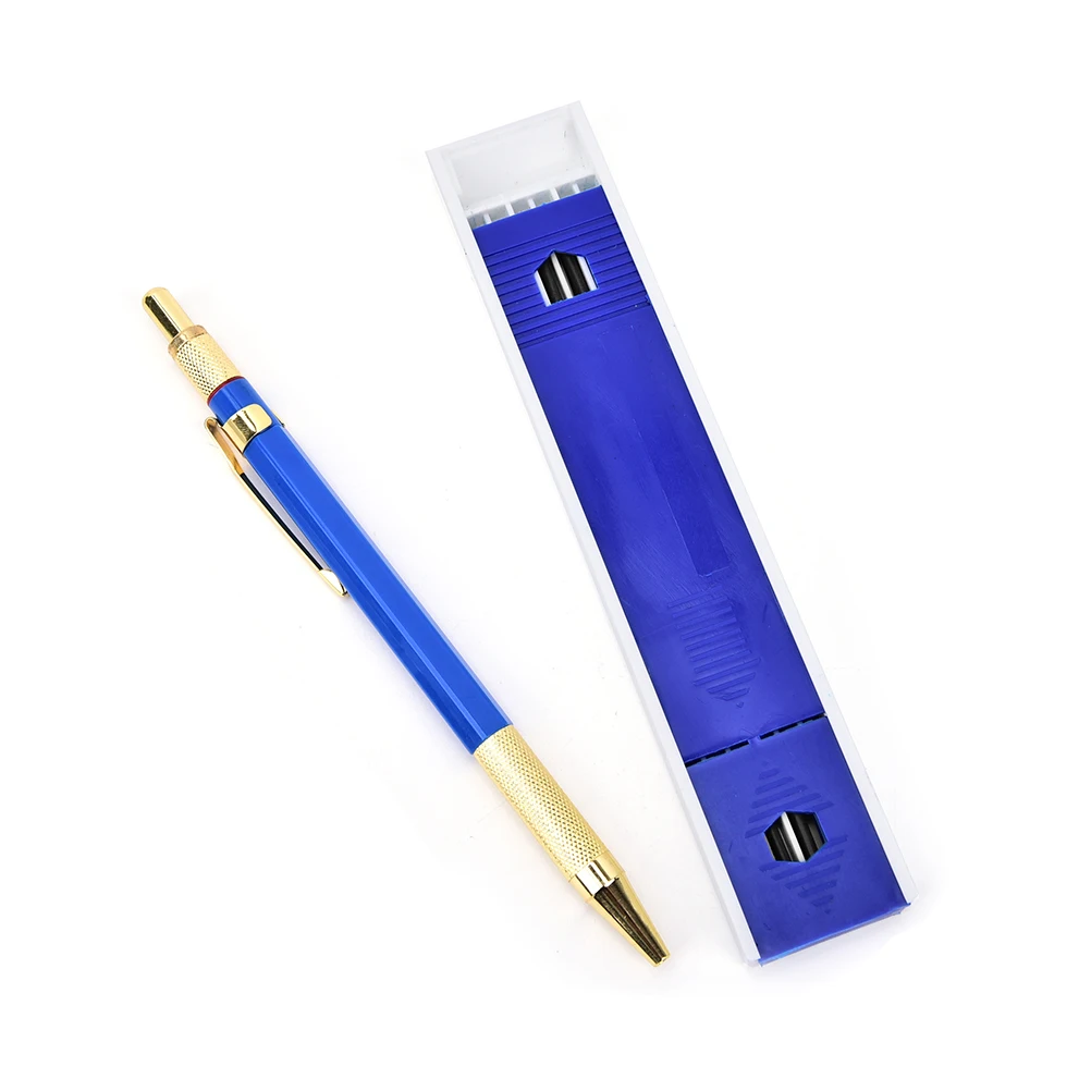 2017 New Arrival 1Set 2.0mm 2B Lead Holders Automatic Mechanical Pencil 12 Leads Refills  For School And Office Stationery