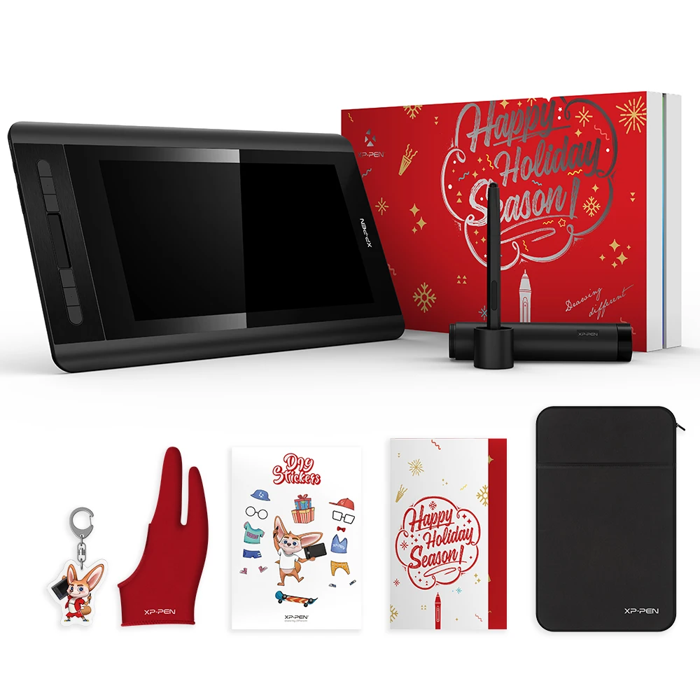 

XP-Pen Artist 12 Drawing Tablet Monitor Christmas package present 1920 X 1080 Graphics with Shortcut Keys and Touch Pad