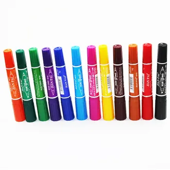 

12 Color Super Large Capacity Marker Double-Ended Sketch Mark Color Art Comics Supplies Alcohol Ink Neutral Features Marker