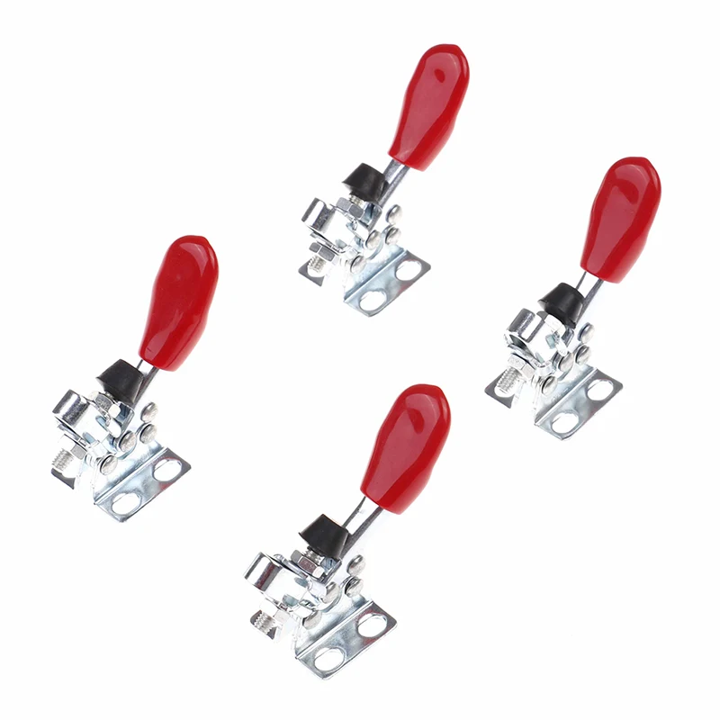 4pcs 60 Lbs/27kg Toggle Clamp Gh-201 Horizontal Hold Quick Hand Tool Clips
