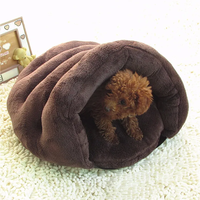 2016-New-Soft-Brown-Dog-Cat-Bed-House-Winter-Warming-Nest-Mat-For-Small-Dogs-Sleeping (2)