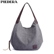 PHEDERA New Arrival High Quality Canvas Women Shoulder Bags Handbag Casual Female Purse Bag 2019 Hot PHEDERA New Arrival High Quality Canvas Women Shoulder Bags Handbag Casual Female Purse Bag 2019 Hot