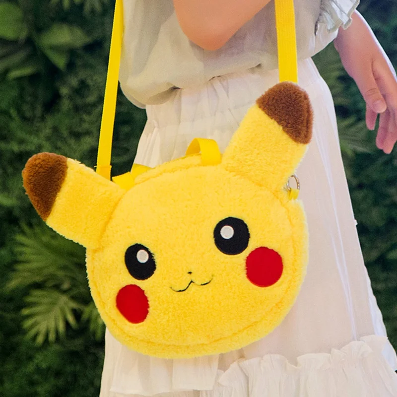 Милый Плюшевый Рюкзак Kawaii с Пикачу 20 см * 25 мягкий милый ранец сумка на плечо для