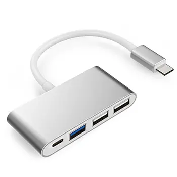 

4-in-1 USB C Hub Dock Dongle Thunderbolt 3 USB Type-c Adapter with USB 3.0/2.0 Power Delivery for Macbook Pro/Air 2020 USB-C