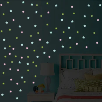 100 pcs/lot 3D Glow Stars 1