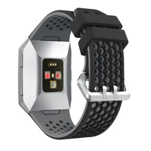 Легкий вентиляция силикона перфорированный аксессуар спортивные повязки для Fitbit ионной J05T