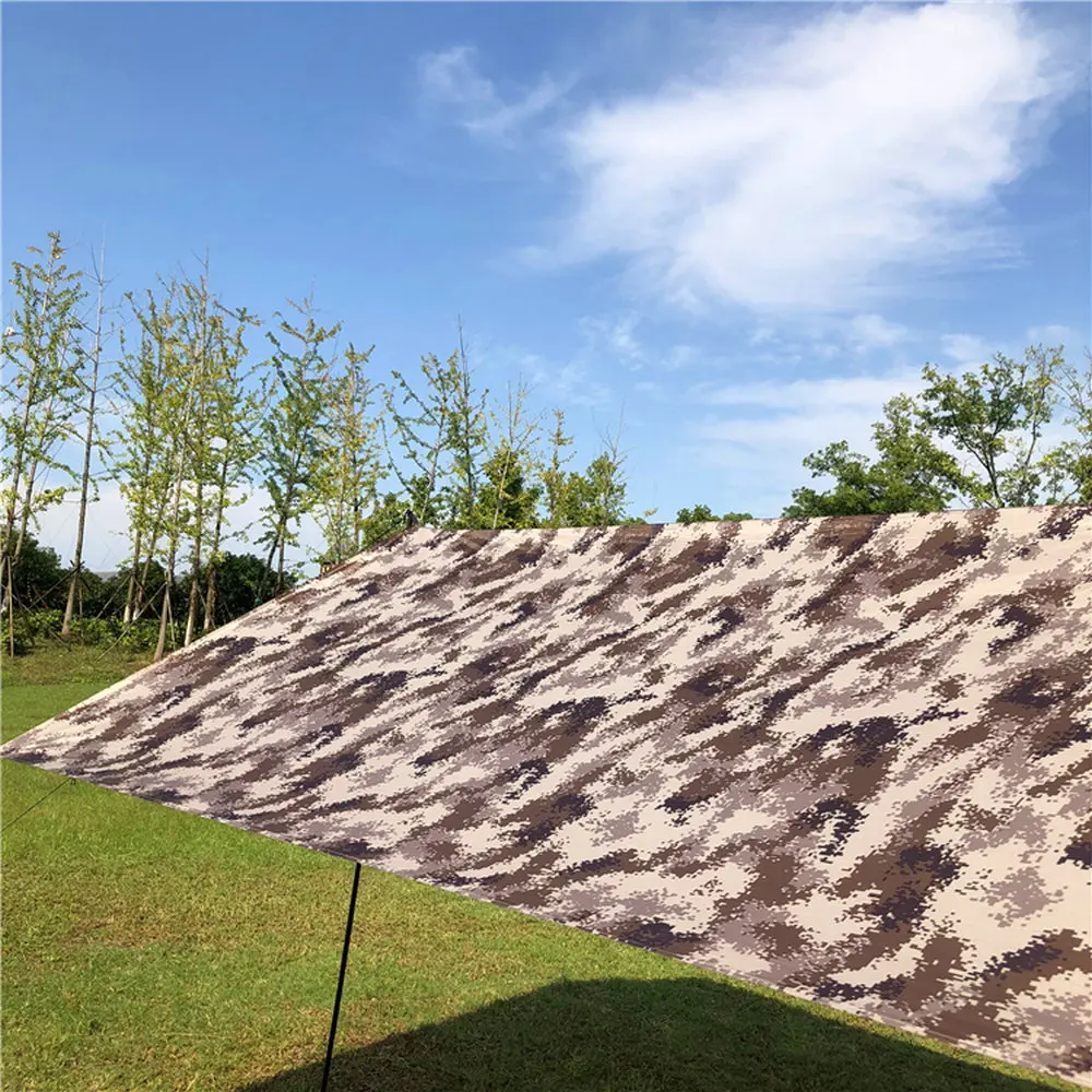 WJ Outdoor 4X3M Camping Tarp Sun shelter UV Clothing Rainproof Camouflage Digital Desert Flysheet