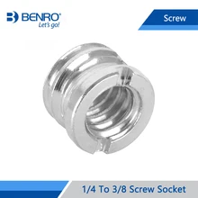 Benro 1/4 до 3/8 винтовой разъем Профессиональный алюминиевый 1/4-3/8 винт для камеры штатив БЫСТРОРАЗЪЕМНАЯ ПЛАСТИНА ВИНТ