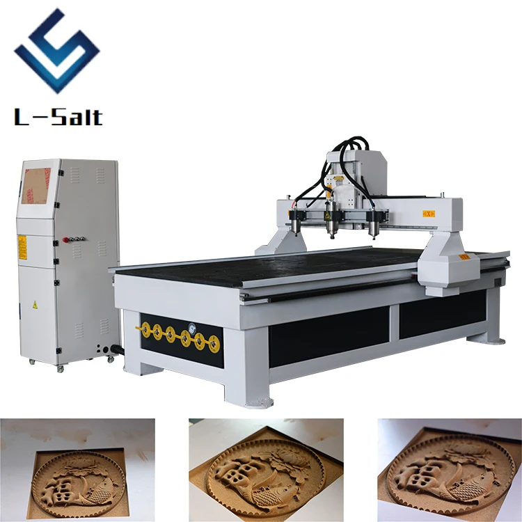 wood router 3d cnc wood carving machine with vacuum tablein Wood