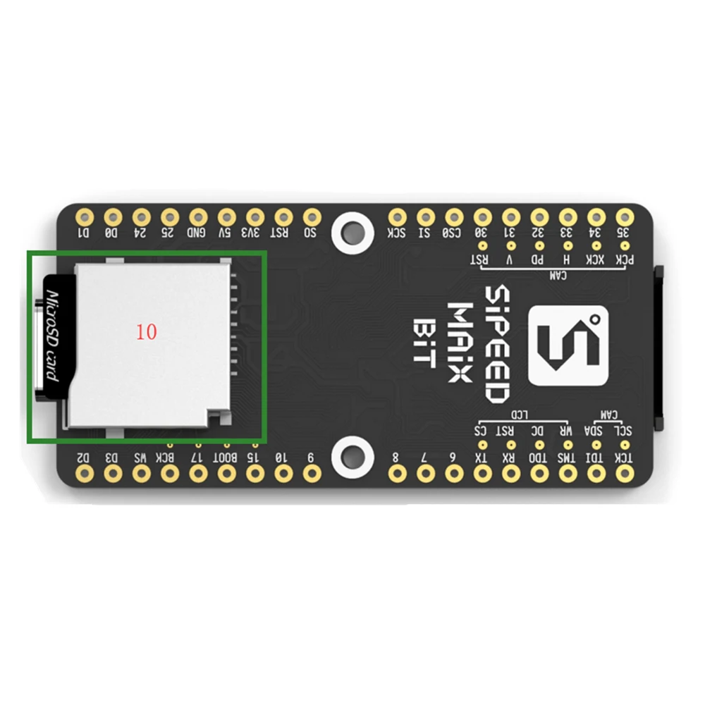 Макетная плата Sipeed MAIX Bit AI для прямой макетной платы с экраном + камерой K210 M12
