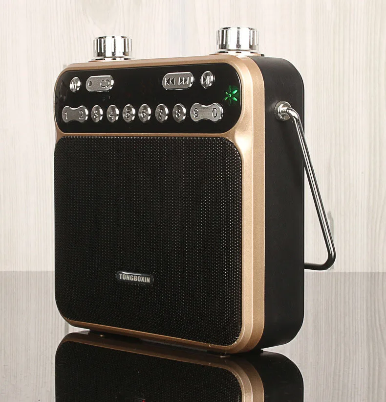Alto falante bluetooth megafone led lanterna fm